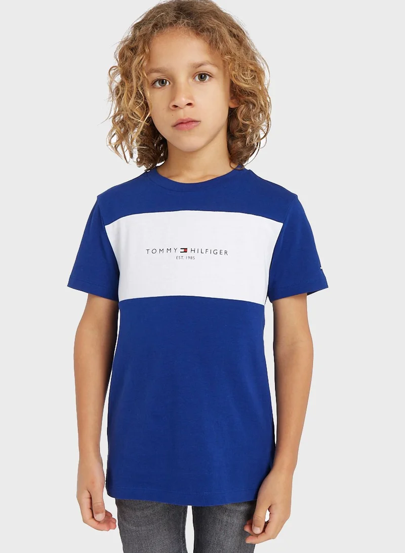 TOMMY HILFIGER Kids Color Block T-Shirt