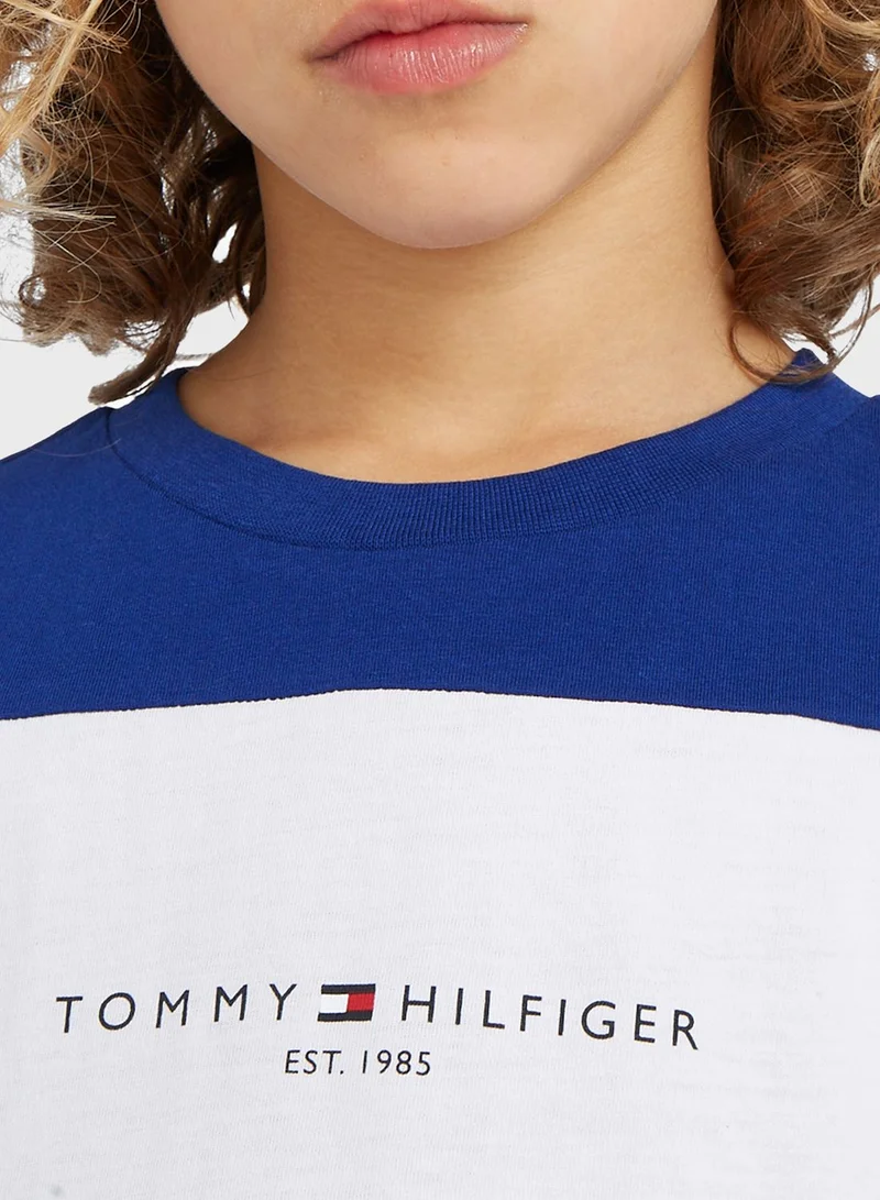 TOMMY HILFIGER Kids Color Block T-Shirt
