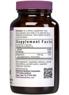 Bluebonnet Nutrition Bluebonnet Nutrition Magnesium L-Threonate  - Image 2