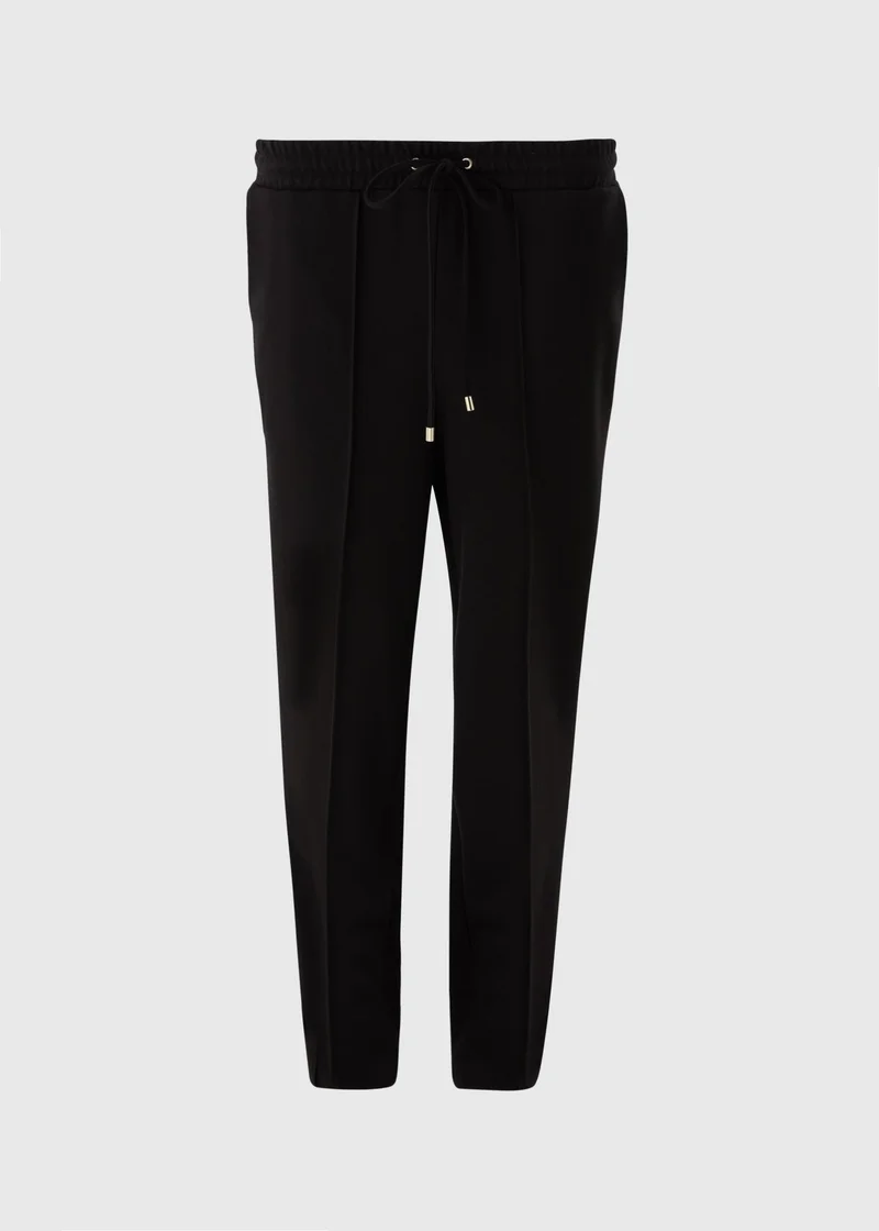 Matalan Black Ponte Twill Jogging Bottoms