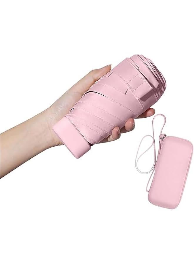 HOOKOR Small Sun Protection Umbrella,UPF 50+, Mini Travel Umbrella UV Protection Sun 99%,Sunscreen Sun Umbrella Women's Sun and Rain dual-use Folding umbrella - Image 1