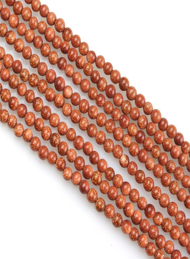 MJDCB 225pcs Small Stone Beads 3mm Golden Sandstone Round Smooth Loose Gemstone Bead for Jewelry Making Bracelets Earrings Necklaces Accessories - Image 1