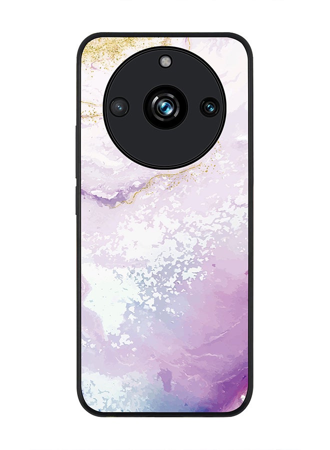 Stylizedd Rugged Black Edge case for Realme 11 Pro/Realme 11 Pro+, Custom Slim fit Flexible Anti Drop Thin Phone Case Cover - Marble Print Marine - Image 1