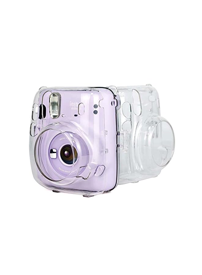 Zaboon Mini 11 Clear Case, Protective Clear Case, Compatible with for  Instax Mini 11 Instant Camera, with Adjustable Rainbow Shoulder Strap, Present to Friends and Families - Image 3