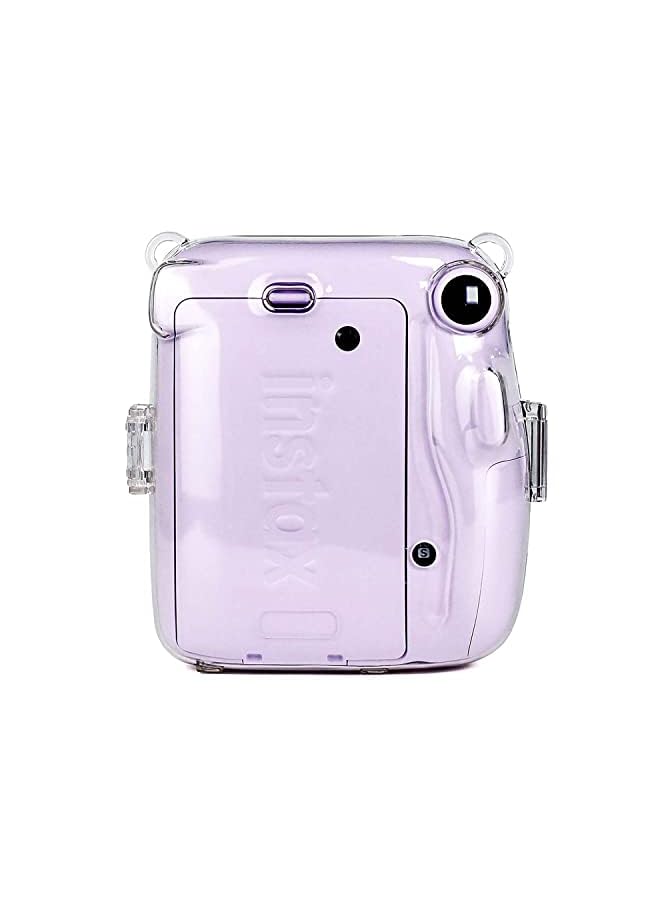 Zaboon Mini 11 Clear Case, Protective Clear Case, Compatible with for  Instax Mini 11 Instant Camera, with Adjustable Rainbow Shoulder Strap, Present to Friends and Families - Image 2