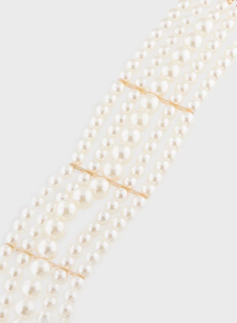 Ella Limited Edition Pearl Floral Necklace & Earring Set  - Image 3