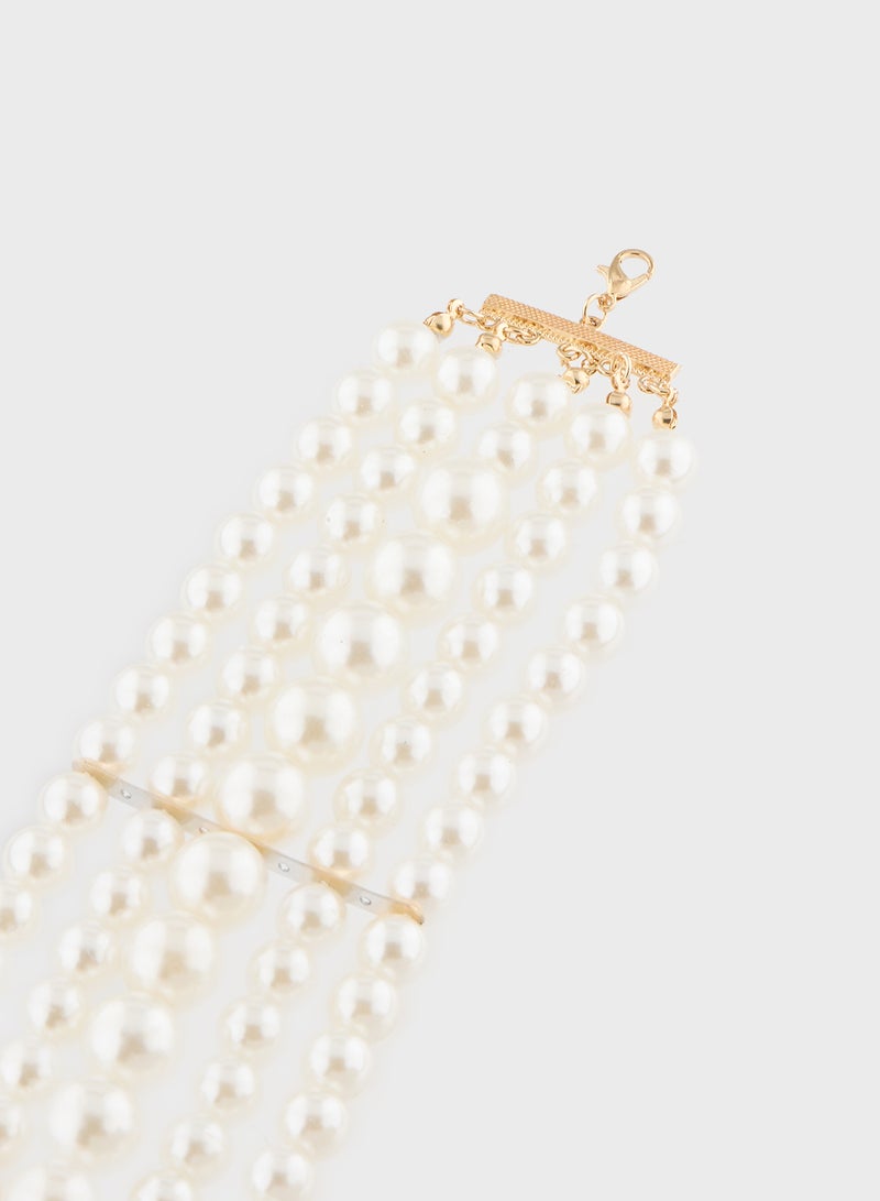 Ella Limited Edition Pearl Floral Necklace & Earring Set  - Image 4