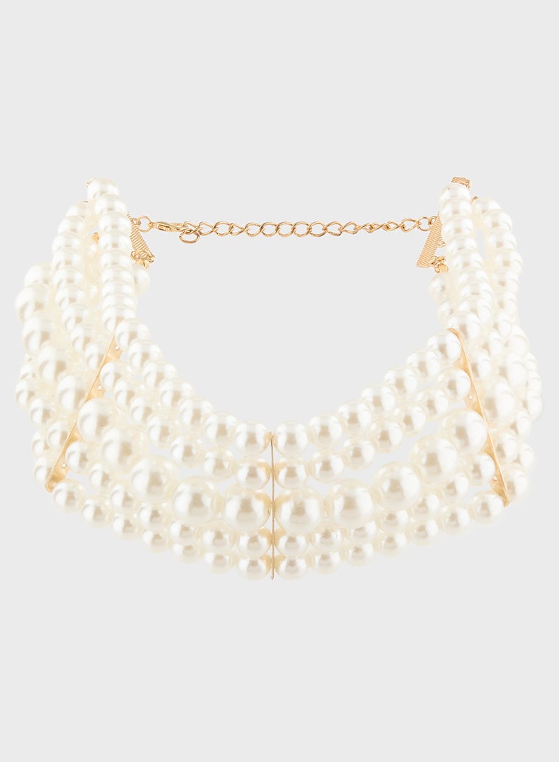 Ella Limited Edition Pearl Floral Necklace & Earring Set  - Image 2