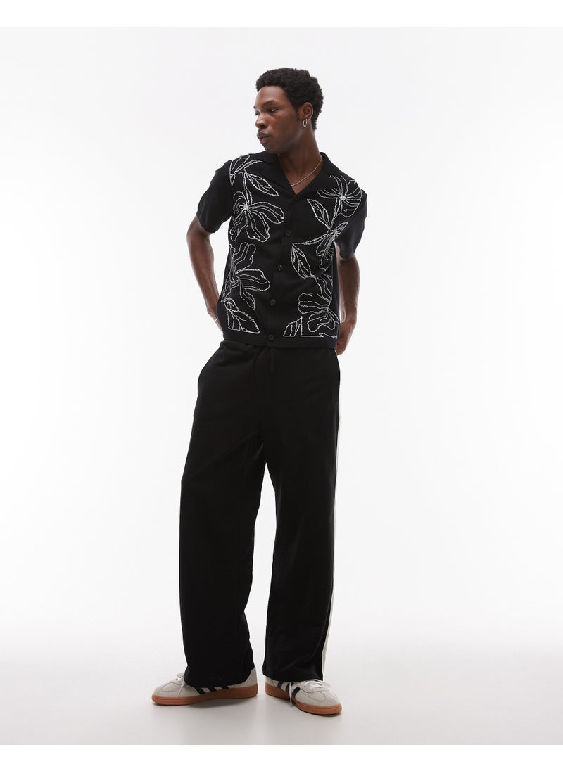 TOPMAN Front Placement Embroidered Knitted Shirt I  - Image 4