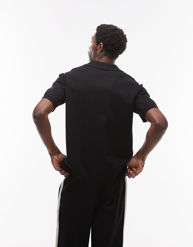 TOPMAN Front Placement Embroidered Knitted Shirt I - Image 2