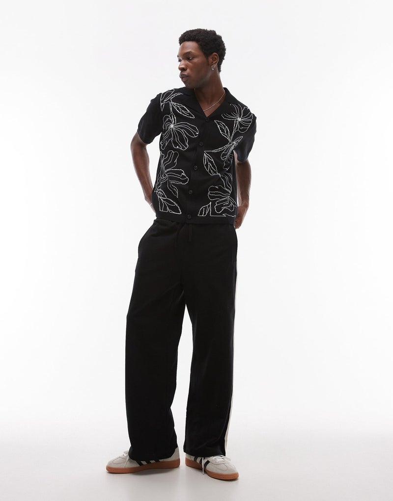 TOPMAN Front Placement Embroidered Knitted Shirt I - Image 4