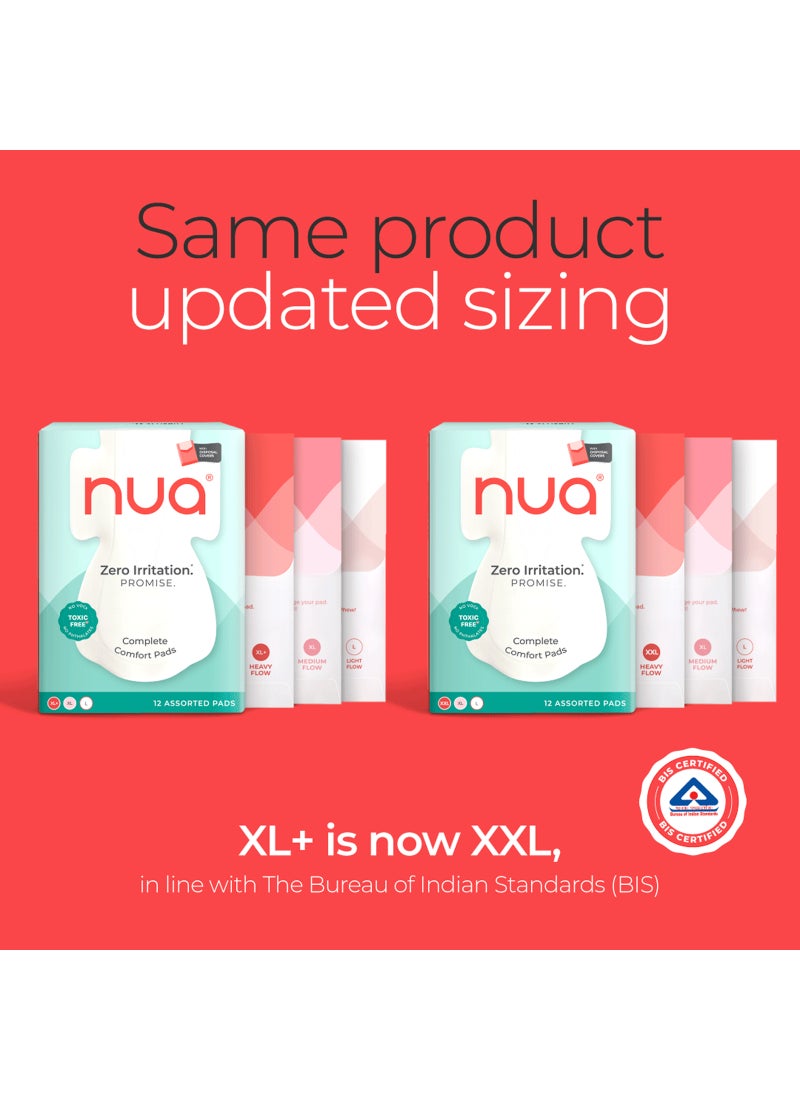 Nua Complete Comfort Sanitary Pads for Sensitive Skin | 3XXL, 5 XL, 4L Pads - Image 2