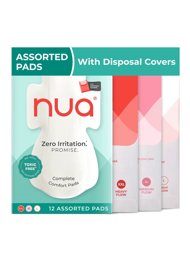 Nua Complete Comfort Sanitary Pads for Sensitive Skin | 3XXL, 5 XL, 4L Pads - Image 1