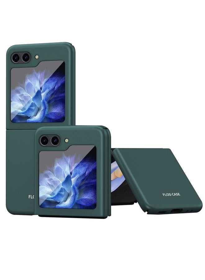 اس-توب جراب لهاتف Samsung Galaxy Z Flip5 مصنوع من الجلد المقاوم للصدمات والقابل للطي مصنوع من مادة البولي كربونات - Image 1