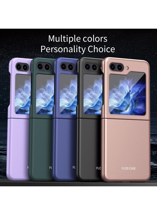 اس-توب جراب لهاتف Samsung Galaxy Z Flip5 مصنوع من الجلد المقاوم للصدمات والقابل للطي مصنوع من مادة البولي كربونات - Image 2