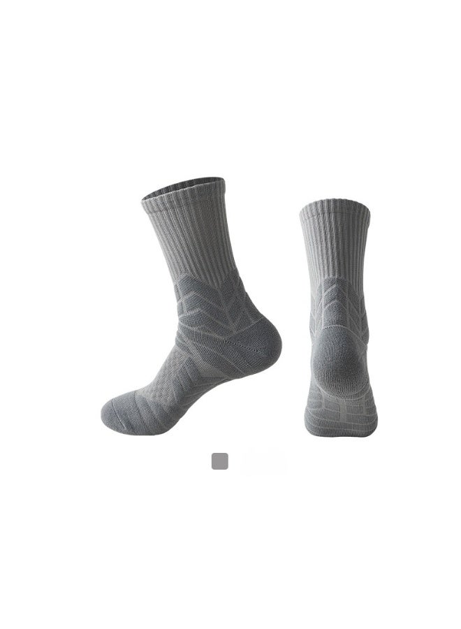 KUYING Fashion Anti Slip Breathable Sports Socks Three Piece Set