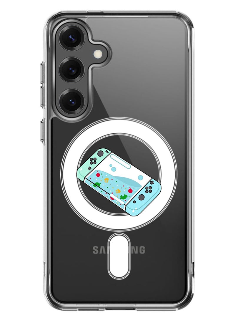 Theodor Magnetic Case for Samsung Galaxy S25 Plus 6.7-inch Compatible with MagSafe Wireless Charging, Shockproof Phone Bumper Cover Console - Image 1