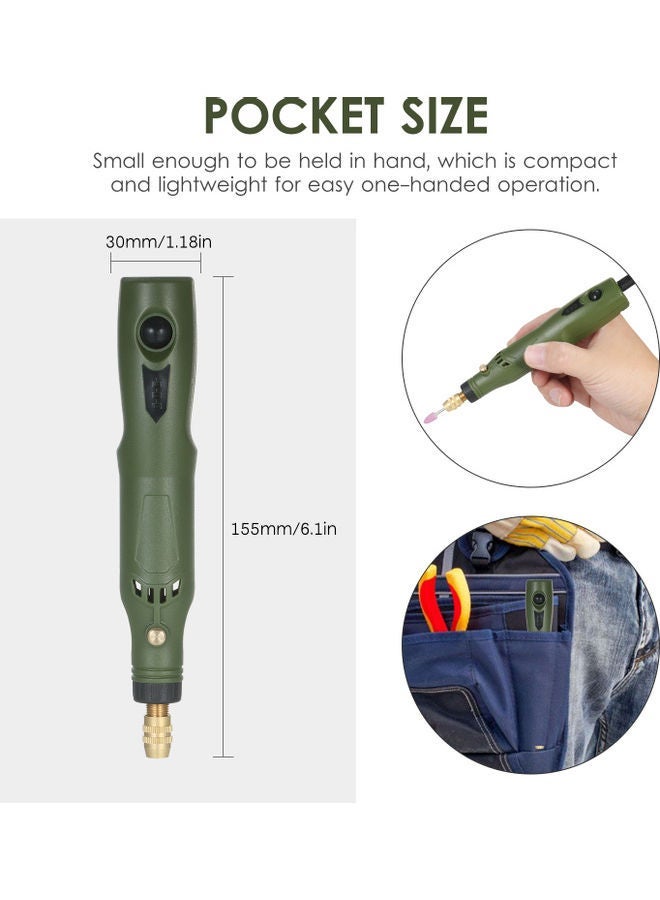 NIBEMINENT Rechargeable Electric Grinder Tool Kit Multicolour - Image 4