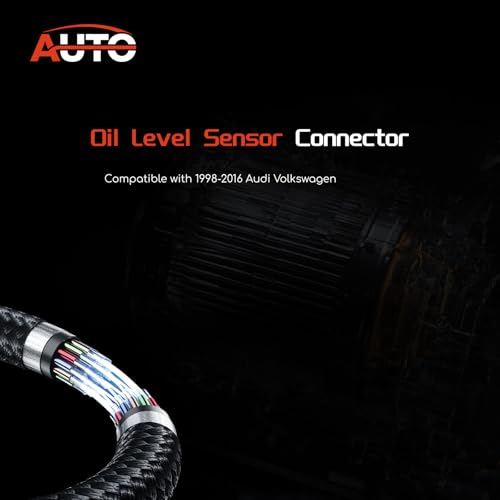 AUTO OCCASION Oil Pressure Sensor Connector with 7.67'' 1 Pin Wiring Harness 1J0 973 081 Compatible with 1998-2016 Audi Volkswagen - Image 2