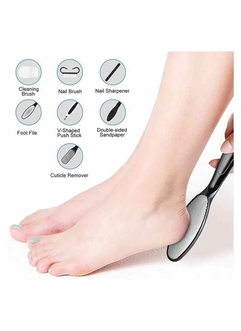 DMG TECH - 13 in 1 Callous Remover Kit For Remove Cracked Heels And Dead Skin With 3 Roller Heads 2 Speed Battery Display - Image 1