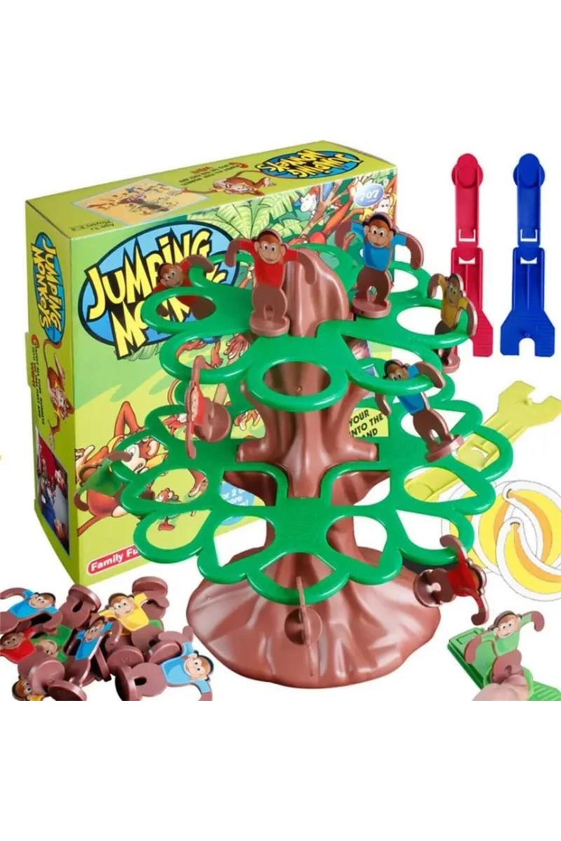 01 Jumping Monkey Climbing Tree Board Game Family Friends Interactive Party Desktop Game Toy for boy