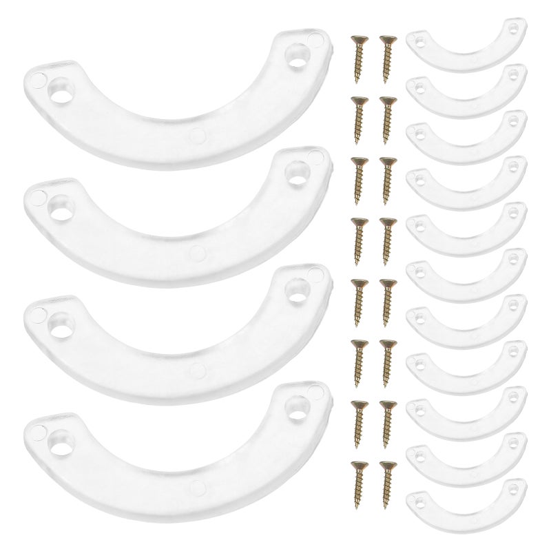 30pcs Drawer Stops For Old Dresser: Clear Drawer Stoppers - Non- Cabinet Repair Parts With Screws For Kitchen Dresser Bottom Slides - Image 5
