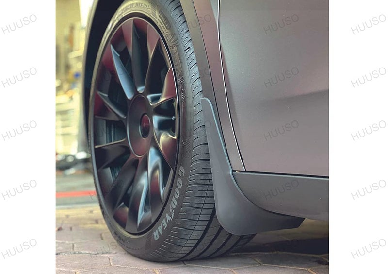 HUUSO Rubber Mud Flaps (Set of 4) Compatible with Hyundai Santro Xing - Image 4