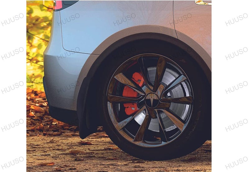 HUUSO Rubber Mud Flaps (Set of 4) Compatible with Hyundai Santro Xing - Image 3