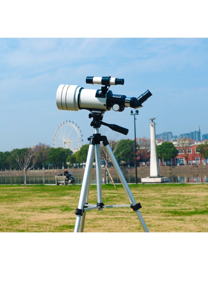 Telescope for Adults  Kids, 70mm Aperture Astronomical Refractor Telescopes for Astronomy Beginners (15X-150X), 300mm Portable Telescope with an Phone Adapter  A Wireless Remote - Image 4