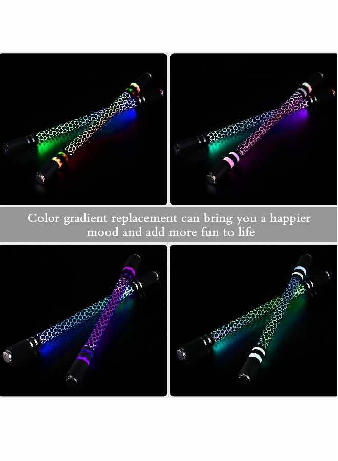 Generic Spinning Rotating Pen, 2 Pieces LED Rolling Finger Rotating Pen Anti Slip Coating Spinning Pen Spinning Ballpoint Pen for Student Entertainment, Unable to Write (Black u0026 Silver)  - Image 5