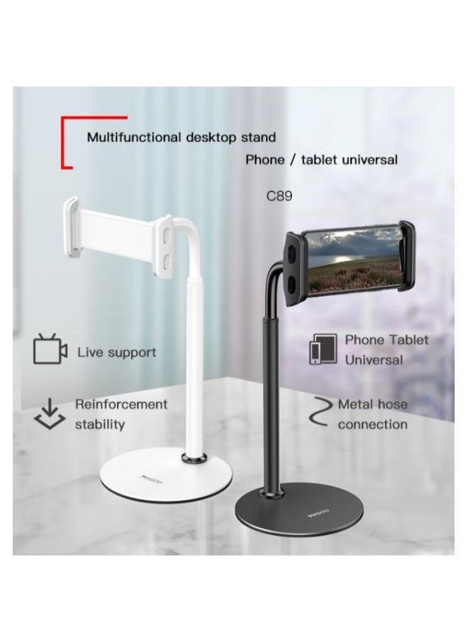 Yesido - C89 Universal Desktop Live Bracket Adjustable Desk Table Mobile Phone Tablet Holder Stand For iPad - Image 1