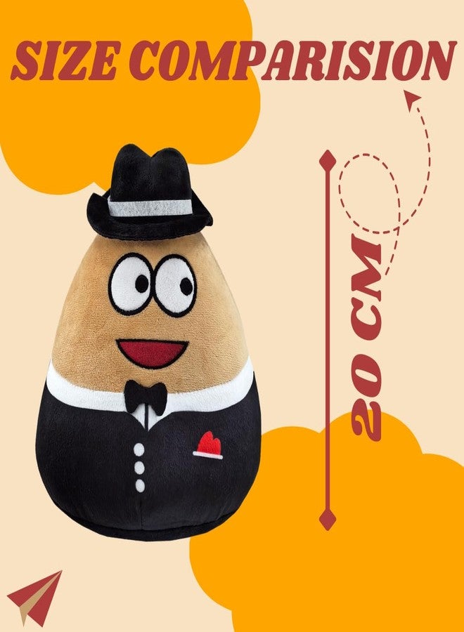 TechMax Solution Black Pou Plush Pillow The for Space Enthusiasts Snuggle Up with Extraterrestrial Elegance and Celestial Charm - Image 2
