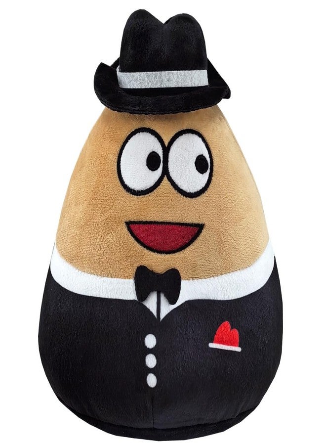 TechMax Solution Black Pou Plush Pillow The for Space Enthusiasts Snuggle Up with Extraterrestrial Elegance and Celestial Charm - Image 1
