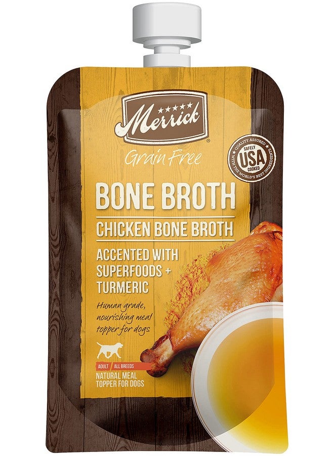 Merrick Grain Free Bone Broth Natural Meal Topper for Dogs, Accented with Superfoods & Cinnamon, for Adult Dogs of All Breeds Chicken, 7 Ounce,(Pack of 3) - Image 2