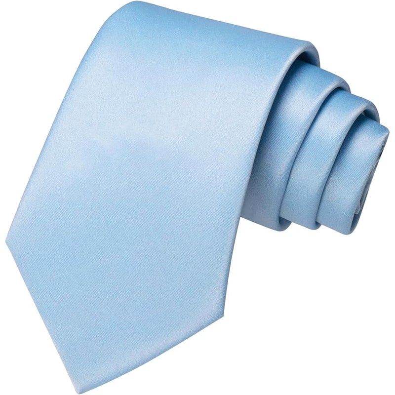 JEMYGINS Solid Color Tie Mens Necktie for Business and Wedding - Image 1