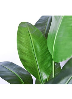 Generic Artificial Bird of Paradise Plant,Faux Palm Tree with Real Touch Leaves and Adjustable Branches,Fake Plants for Home Office Indoor Outdoor Decor (90cm)  - Image 2