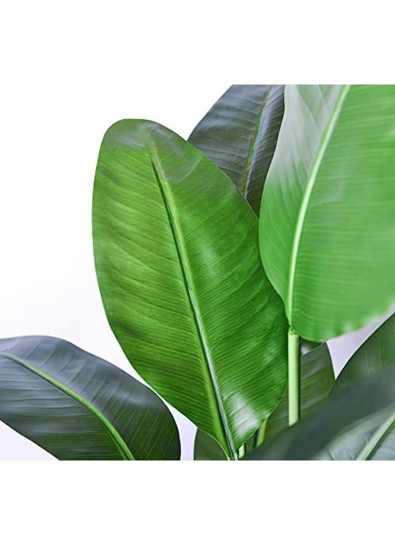 Generic Artificial Bird of Paradise Plant,Faux Palm Tree with Real Touch Leaves and Adjustable Branches,Fake Plants for Home Office Indoor Outdoor Decor (90cm)  - Image 2