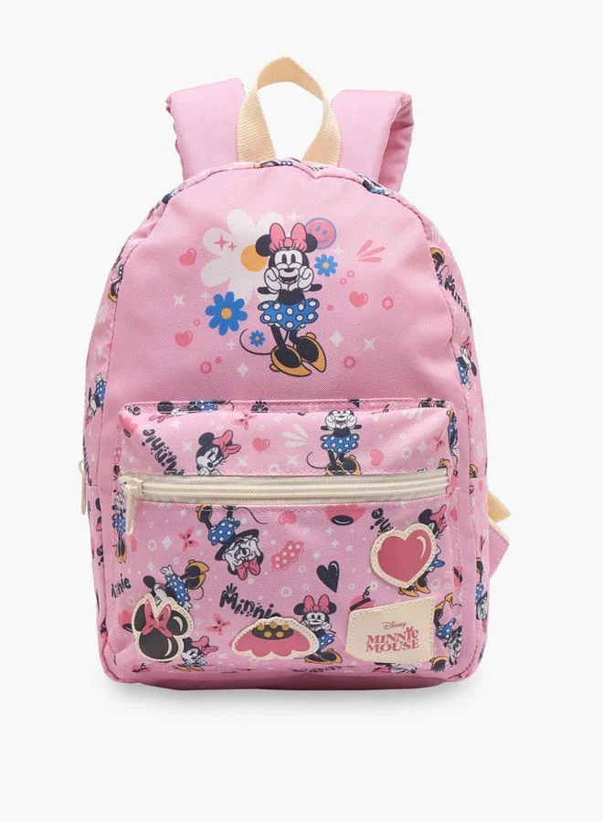 Disney Minnie Mouse Print School Backpack For Girls 8-13 Years With Adjustable Shoulder Straps - 21 Inches - 17x49x54 CM