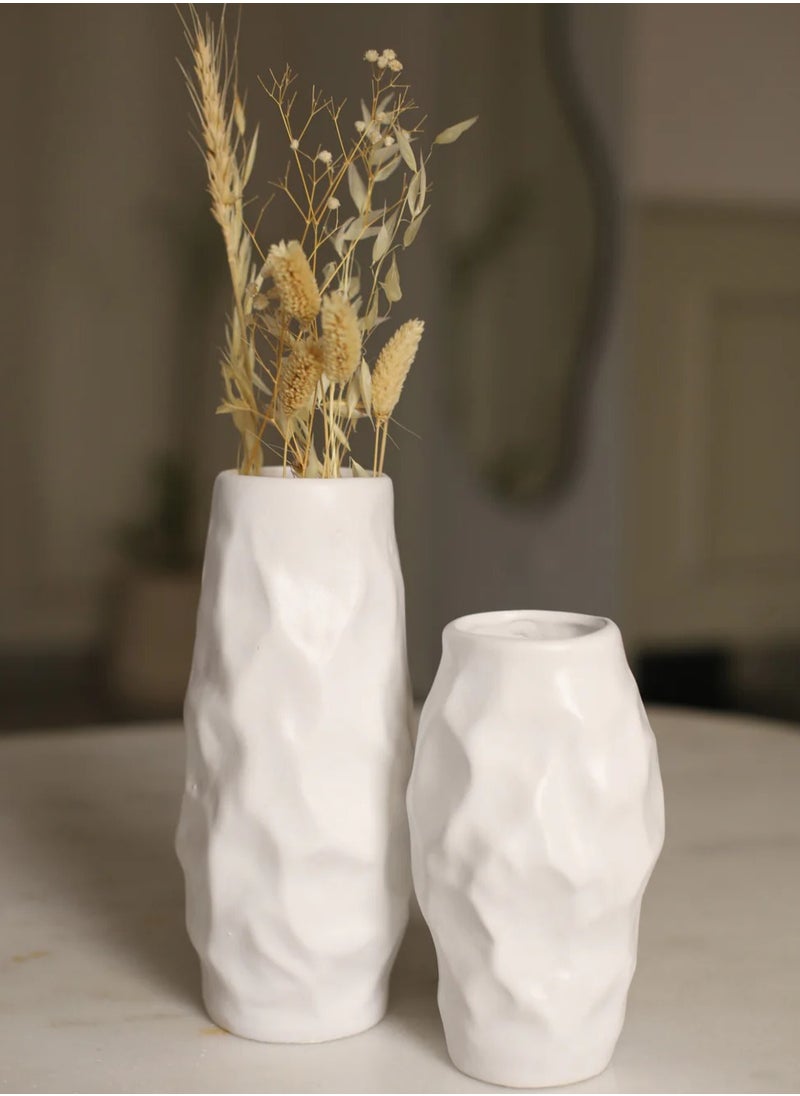 ba9ma - The mesk Vase Set by Ba9ma, handcrafted from resin, is suitable for wooden shelves, dining rooms, and buffets. - Image 1