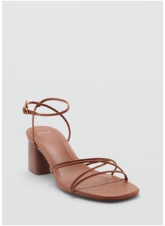 MANGO Crossed Straps Heeled Sandals  - Image 2