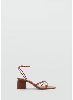 MANGO Crossed Straps Heeled Sandals  - Image 1