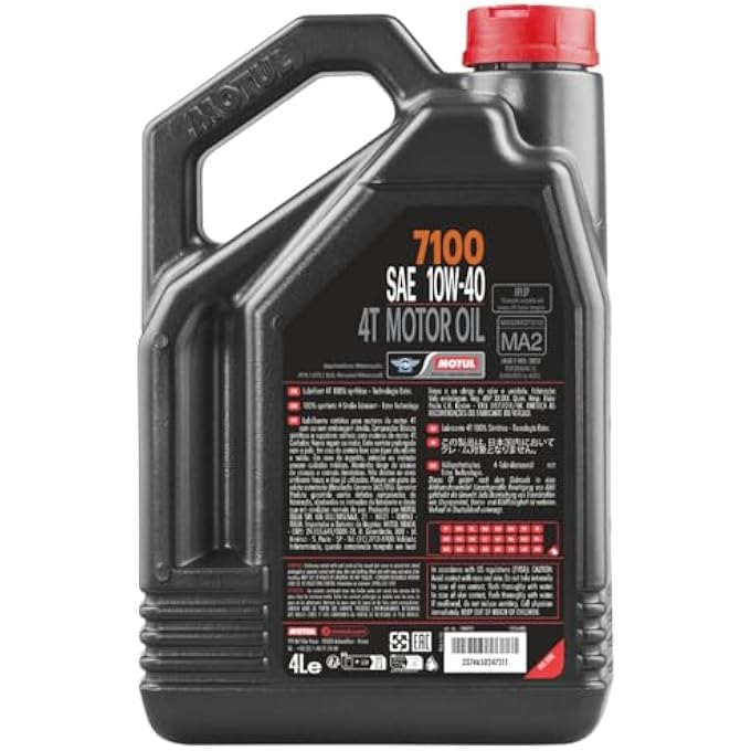 MOTUL 104092 7100 4T, 10 W-40, 4 L 300 X 234 X 114 - Image 2