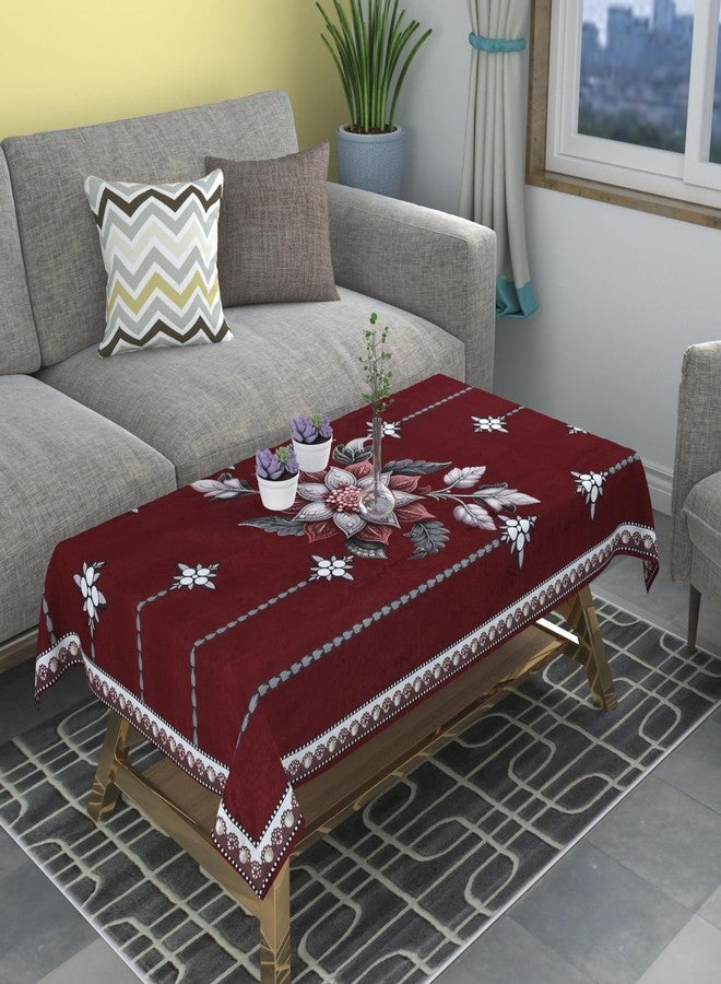 ZUKIODECOR غطاء طاولة وسط فاخر وجذاب من المخمل من زوكيوديكور، يتسع لأربعة أشخاص | غطاء قماشي قابل لإعادة الاستخدام لحماية سطح الطاولة | غطاء واقي للطاولة | 36 × 54 بوصة - Image 1