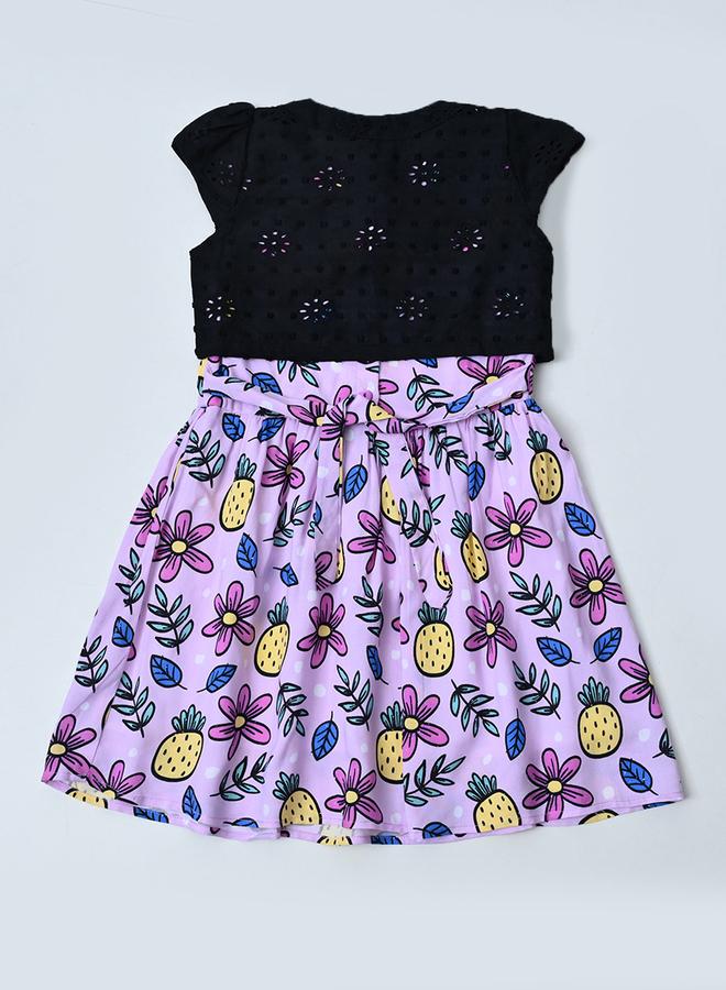 بيلا مودا فستان بنمط الأناناس والزهور - Image 2