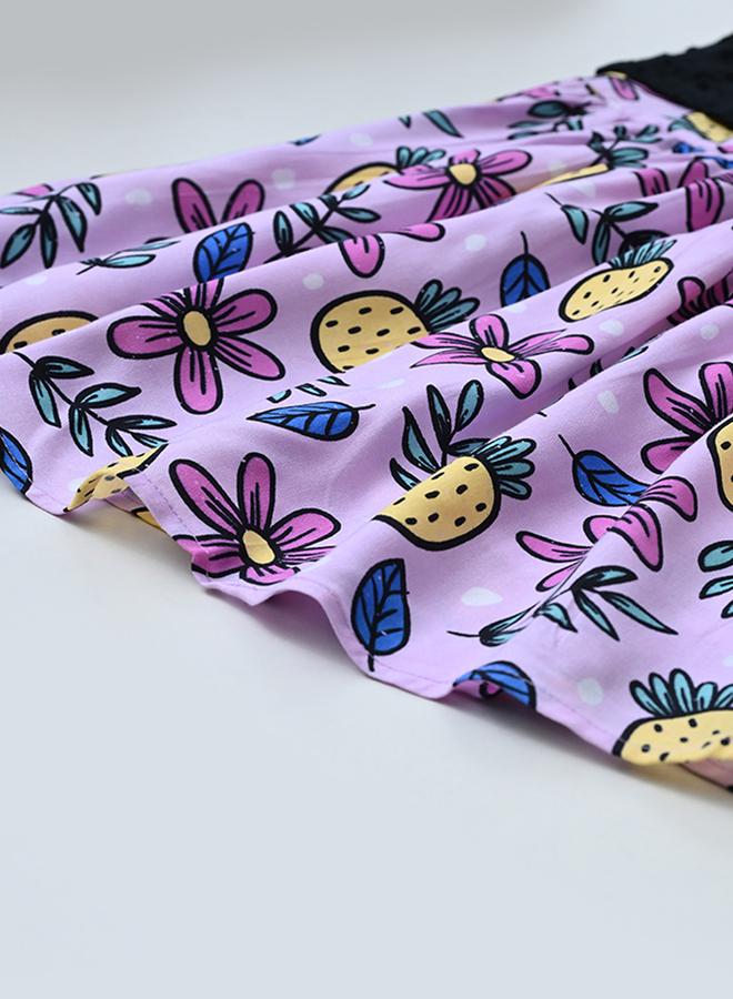 بيلا مودا فستان بنمط الأناناس والزهور - Image 4