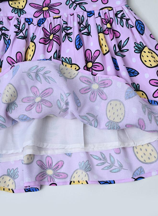 بيلا مودا فستان بنمط الأناناس والزهور - Image 5