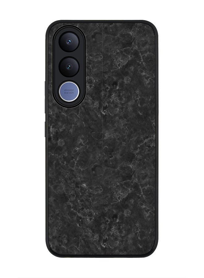 Stylizedd For vivo V70 FE Case,Slim fit Camera Protection, Shockproof Thin Phone cover  - Marble Texture Black - Image 1
