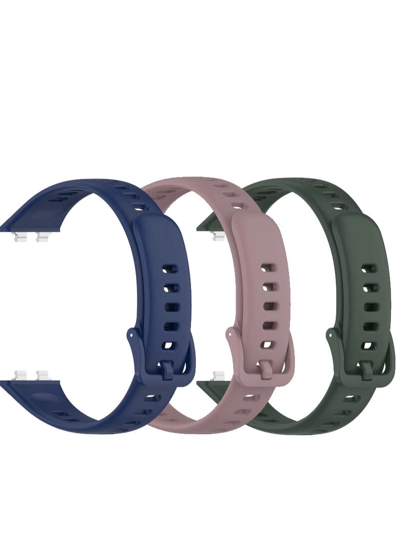 3 Piece Silicone Straps Compatible with Huawei Band 11 / 11 Pro Replacement Set