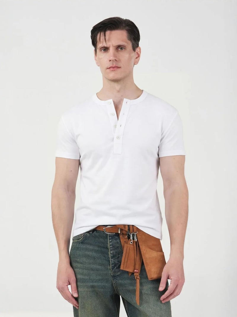 GIESTO Men's Slim Fit Crew Neck Cotton T-Shirt - Image 1