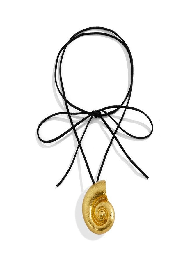 yfstyle Shell Necklace Seashell Necklace for Women Gold Silver Conch Shell Necklaces Summer Ocean Sea Shell Jewelry Dainty Summer Beach Gifts for Women-Gold - Image 1